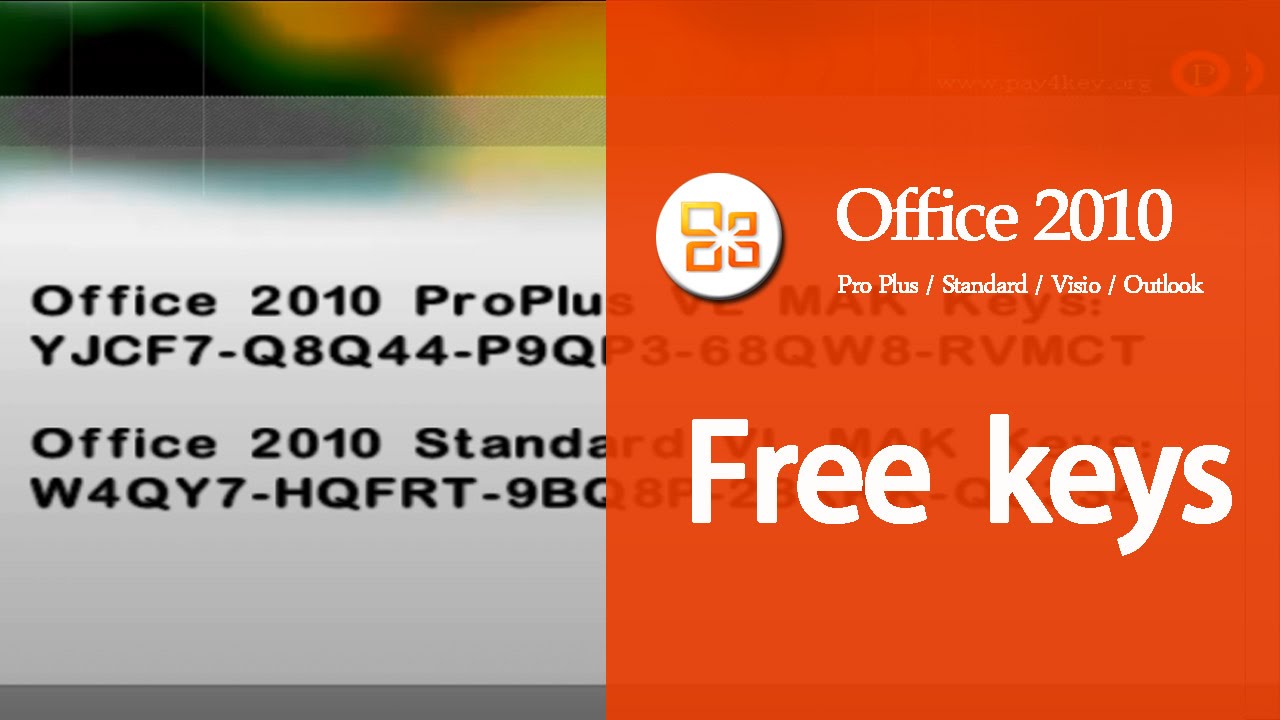 Serial Key For Microsoft Office 2010 Professional Plus