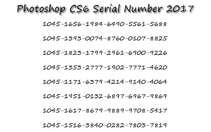 Serial Key For Adobe Photoshop Cs6 64 Bit